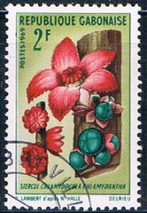 Gabon 245 Used African Flower ll 1969 (G0316)+