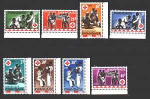 Rwanda. 1963. 44-51. Red cross medicine. MNH.