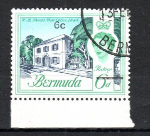 Bermuda 1970 6c on 6d Decimal Currency surcharge inverted wmk SG 237w FU CDS