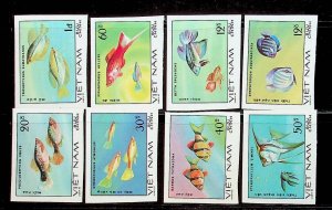 NORTH VIET NAM Sc 1106-13 NH IMPERF ISSUE OF 1981 - FISH