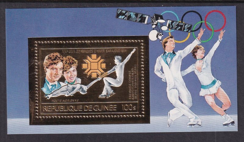 Guinea 909A Winter Olympics Souvenir Sheet MNH VF