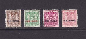 Cook Islands 1931 Sc 80-83 set MH