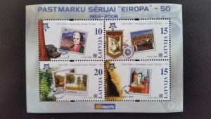 50th anniversary of EUROPA stamps - Latvia 1x Bl + 1x set ** MNH