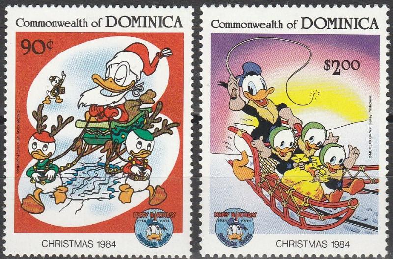 Dominica #871-2 F-VF Unused  CV $5.50 (A11559)