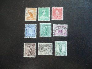 Stamps - Australia - Scott# 166,167,169-175 - Used Part Set of 9 Stamps