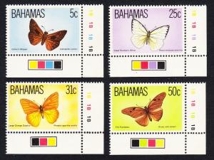 Bahamas Butterflies Wildlife 3rd issue 4v Corners with Traffic Lights SG#653-656