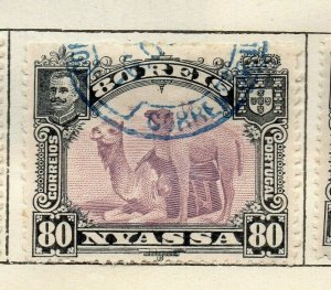 Nyassa 1901 Early Issue Fine Used 80r. NW-113377