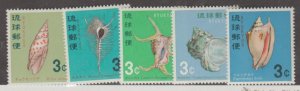 Ryukyu Islands - U.S. Possession Scott #157-161 Stamps - Mint NH Set