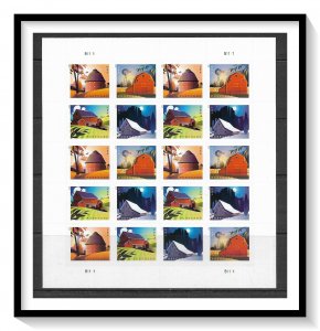 US Plate Block #5547-5554 Barns Pane Post Card Rate MNH