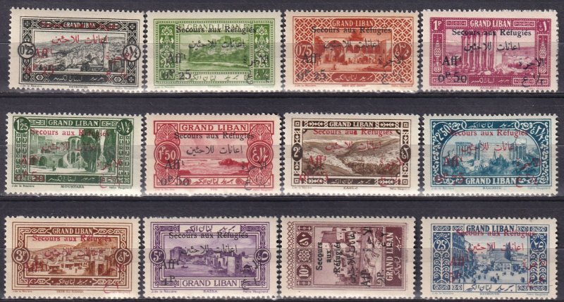 Lebanon #B1-B12 MNH  CV $60.00 (Z3019)