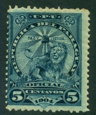 Paraguay 1906 #O65 MH SCV (2018) = $0.50