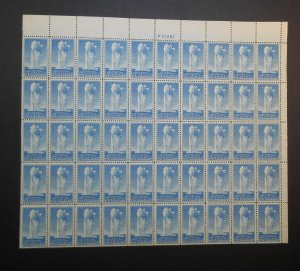 1934 National Parks 5c Yellowstone Sc 744 full sheet of 50 premium MNH (B4