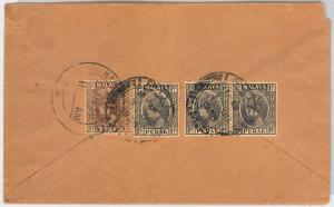 41490 MALAYA PERAK -  POSTAL HISTORY -  COVER to INDIA 1938