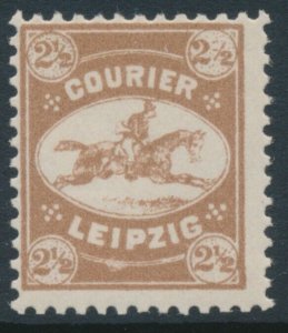 Leipzig 1892 Mi D6 2½Pf Red Brown MNH Town Local, PrivatPost (**)
