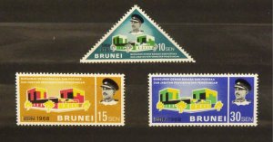 8852   Brunei   MH # 144, 145, 146   Hall of Language and Culture   CV$ 1.20