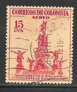 Columbia C242: 15c Bolivar Monument, used, F-VF