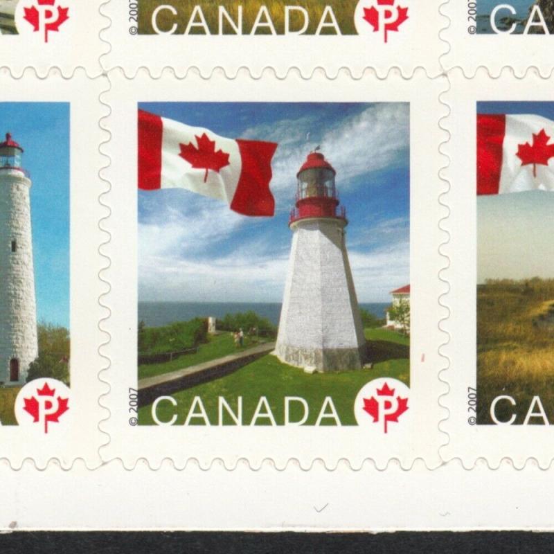 Error = Booklet w/ CORRECTED Image  = BK385 = LIGHTHOUSE Canada 2008 ec116