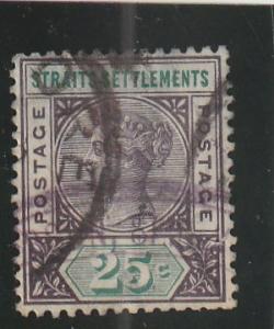 Straits Settlements  Scott#  86  Used