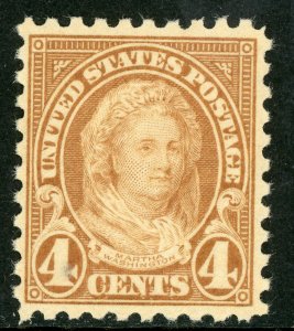 USA 1925 Fourth Bureau 4¢ Martha Washington Perf 10 Scott 585 MNH G229