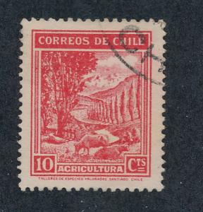 Chile 1942  Scott  217 used - 10c, Agriculture
