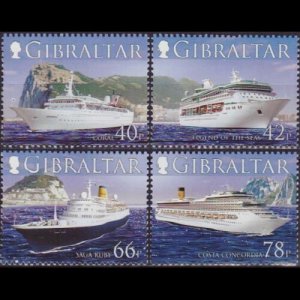 GIBRALTAR 2006 - Scott# 1052-5 Cruise Ships Set of 4 NH