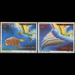 MEXICO 1982 - Scott# 1281-2 Marine Life Set of 2 NH