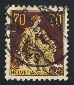 01884 Switzerland Scott #141 70c used, SCV = $27.50