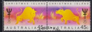 Australia 1997 Lunar New Year of the Ox Stamps Set of 2 Fine Used