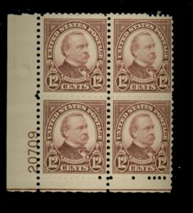 693 MINT PLate Block F-VF OG NH Cat$40