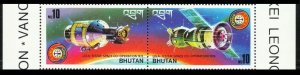 1975 Bhutan 624-625Paar Apollo-Soyuz Joint Space Flight 7,00 €