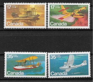 1979 Canada 843-6 complete Airplane set of 4 MNH