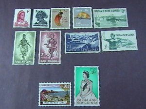 PAPUA/NEW GUINEA # 153-163-MINT/HINGED-COMPLETE SET----QEII----1961-63