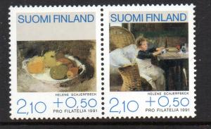 Finland Sc B244 1991 Paintings stamp set mint NH