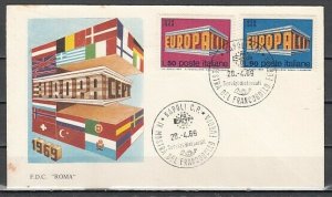 Italy, Scott cat. 1000-1001. Europa issue. First day cover. ^