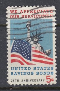 US 1966 SC# 1320 Organizations Savings Bond Servicemen Used