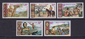 Wallis and Futuna Islands Scott C31-C35, 1969 Air Mails, VF, MNH.  Scott $39