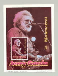 Montserrat #915 Jerry Garcia, Music 1v on Maximum Card FDC