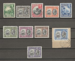 GRENADA 1934/36 SG 135/44 USED Cat £90