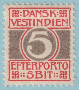DANISH WESDT INDIES J5 POSTAGE DUE  MINT HINGED OG * NO FAULTS VERY FINE! - VIA