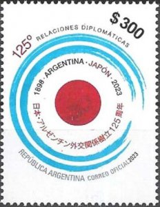 Argentina 2023 MNH Stamps Scott 2989 Flags Diplomacy Relations with Japan