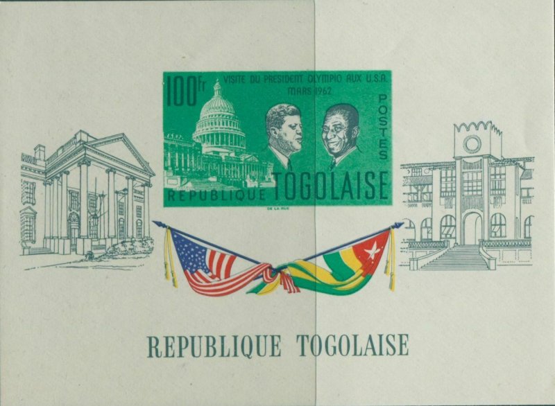 Togo 1962 SG318a President Olympio USA MS MNH