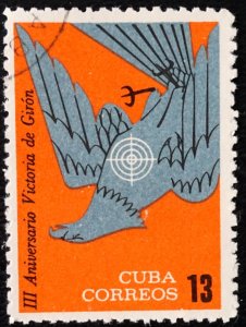 Cuba Sc# 827  BAY OF PIGS revolution 30c Fallen Eagle  1964 used cto