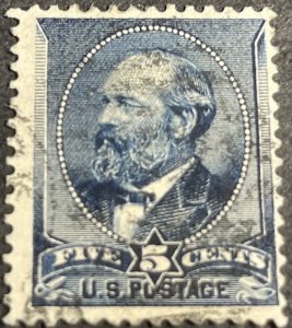 U.S.# 216-USED--SINGLE---INDIGO---1888(LOTA111)