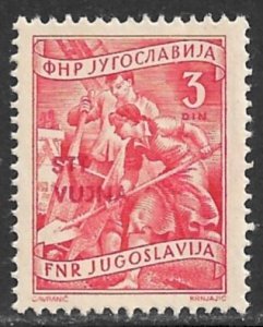 YUGOSLAVIA TRIESTE ZONE B 1953 5d CONSTRUCTION Issue Sc 70 MNH