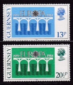 GUERNSEY - SC#281-282 EUROPA 25th ANNIV. OF C.E.P.T. (1984) MNH