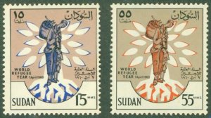 SUDAN 128-9 MNH BIN $1.00