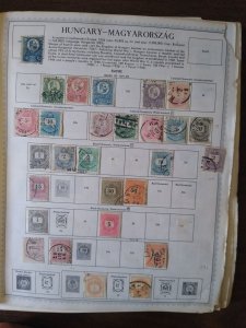 collection on pages Hungary to 1920 ES: CV $280