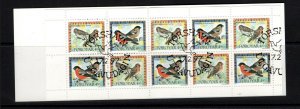 Faroe Islands 1997 Birds booklet CTO used #314a CV $12.50