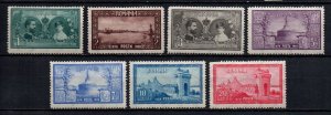 Romania 1928 scott 336-342 Union of Dobruja set unused hinged condition as seen