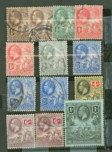 Barbados #116-120/122-123 Used